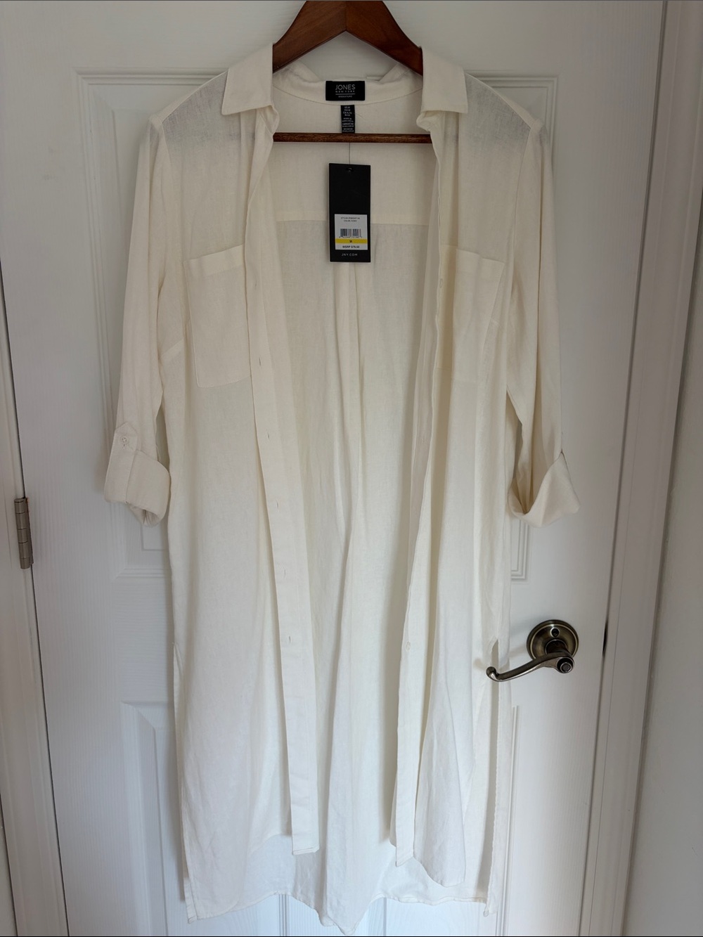 Jones New York Cream Midi Tunic